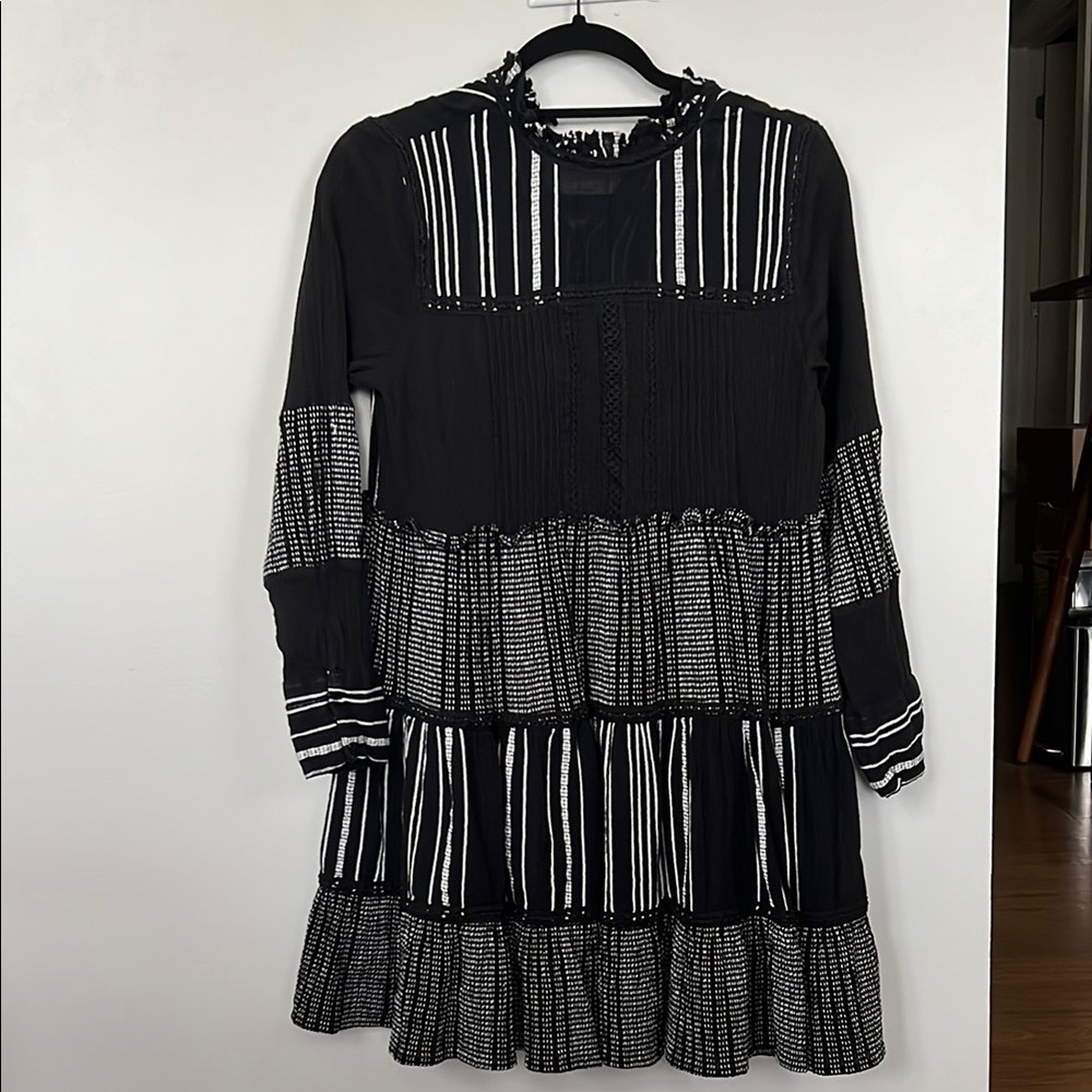 Zara Black and White Dress